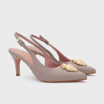 Cargue la imagen en el visor de la galería, STRAWBERRY PUMP SLINGBACK CAFÉ