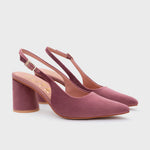 Cargue la imagen en el visor de la galería, SUNDAE PUMP LEMON SLINGBACK ROSA OSCURO