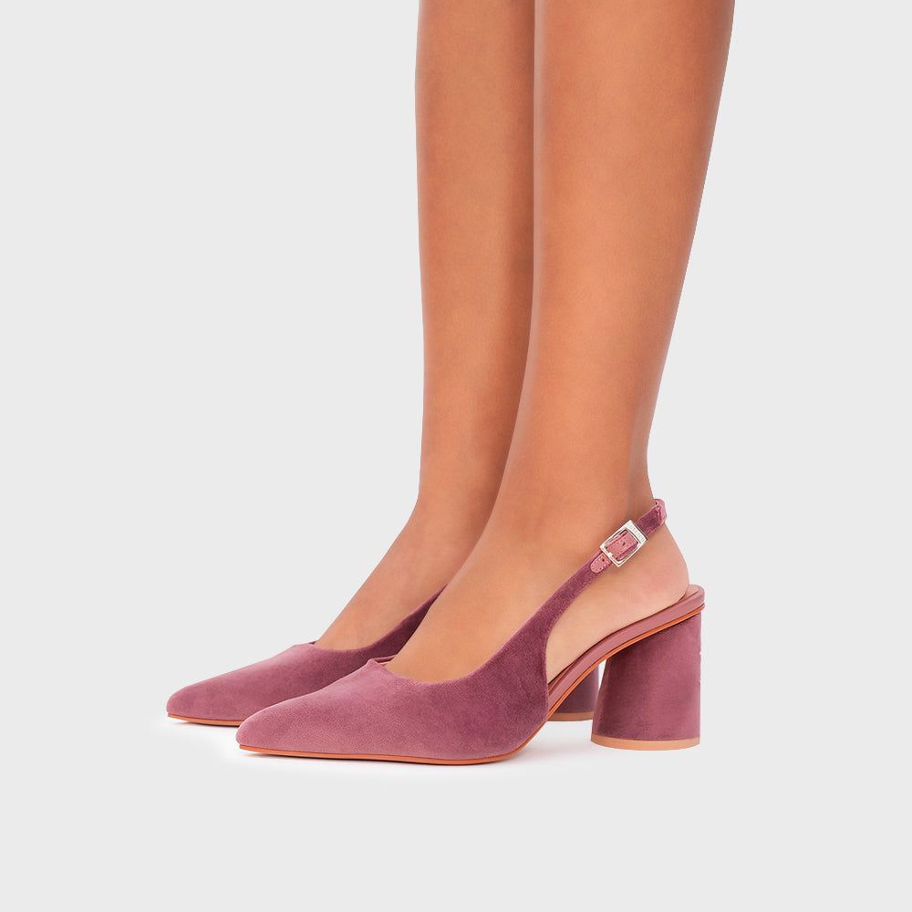SUNDAE PUMP LEMON SLINGBACK ROSA OSCURO
