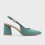 Cargue la imagen en el visor de la galería, SUNDAE PUMP BLUEBERRY SLINGBACK VERDE