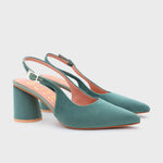 Cargue la imagen en el visor de la galería, SUNDAE PUMP BLUEBERRY SLINGBACK VERDE