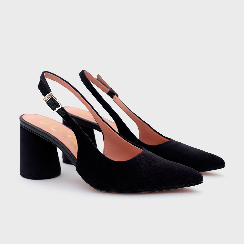 SUNDAE PUMP RASPBERRY SLINGBACK NEGRO