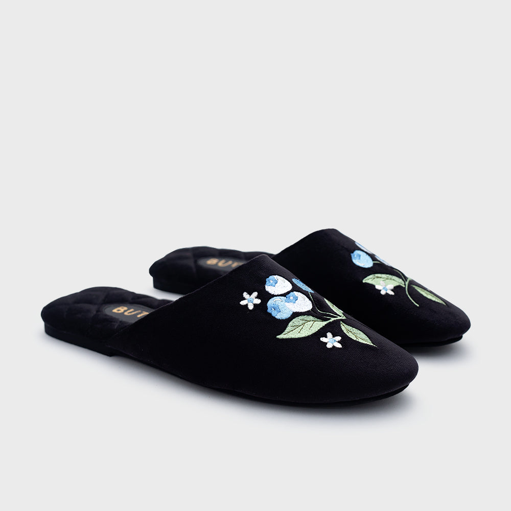 SUNDAE BLUEBERRY SLIPPER NEGRO