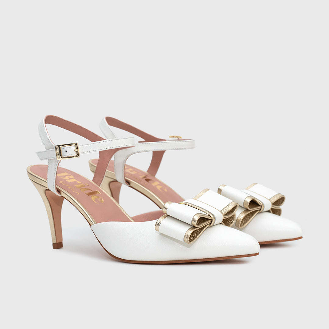 TALIANA PUMP BRIDE HUESO