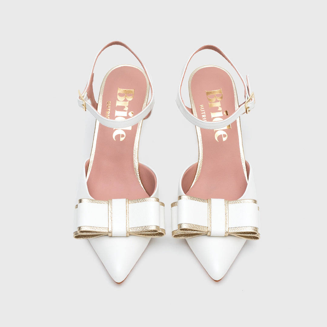 TALIANA PUMP BRIDE HUESO