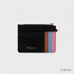 Cargue la imagen en el visor de la galería, TARJETERO CON ASA WILDWOOD HEART FLOWERS NEGRO