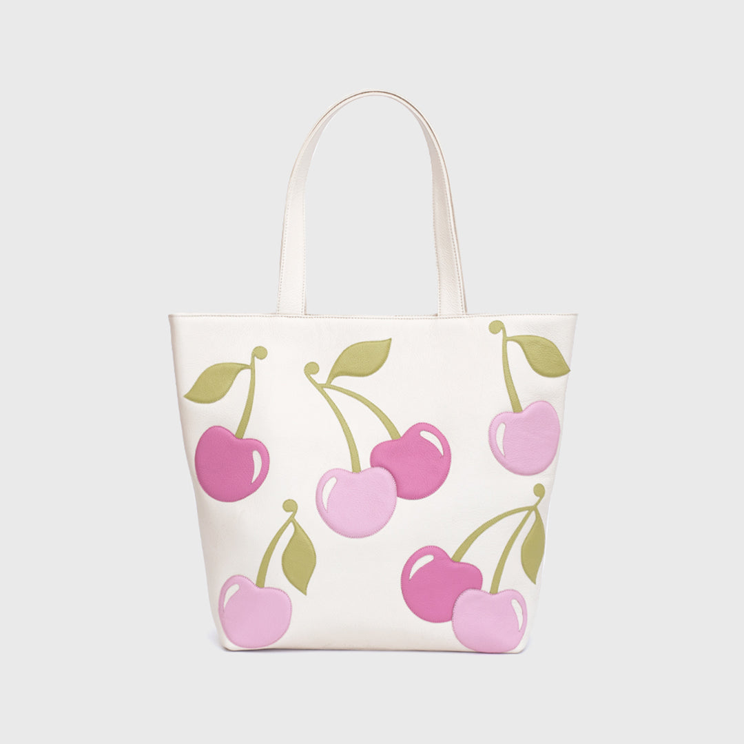 TOTE BAG CHERRY HUESO