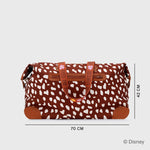 Cargue la imagen en el visor de la galería, TRAVEL BAG BAMBI PRINT MARRÓN