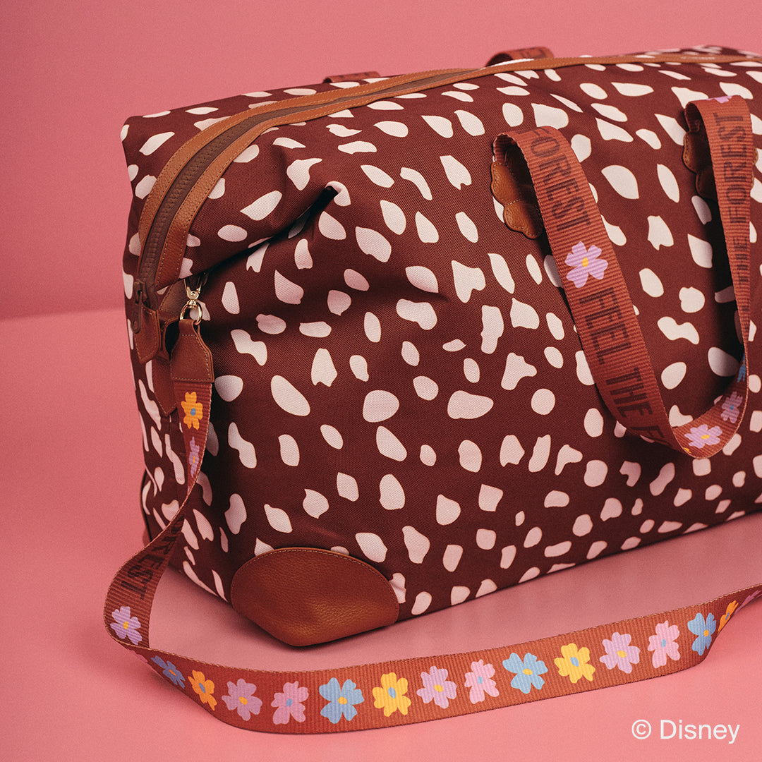 TRAVEL BAG BAMBI PRINT MARRÓN