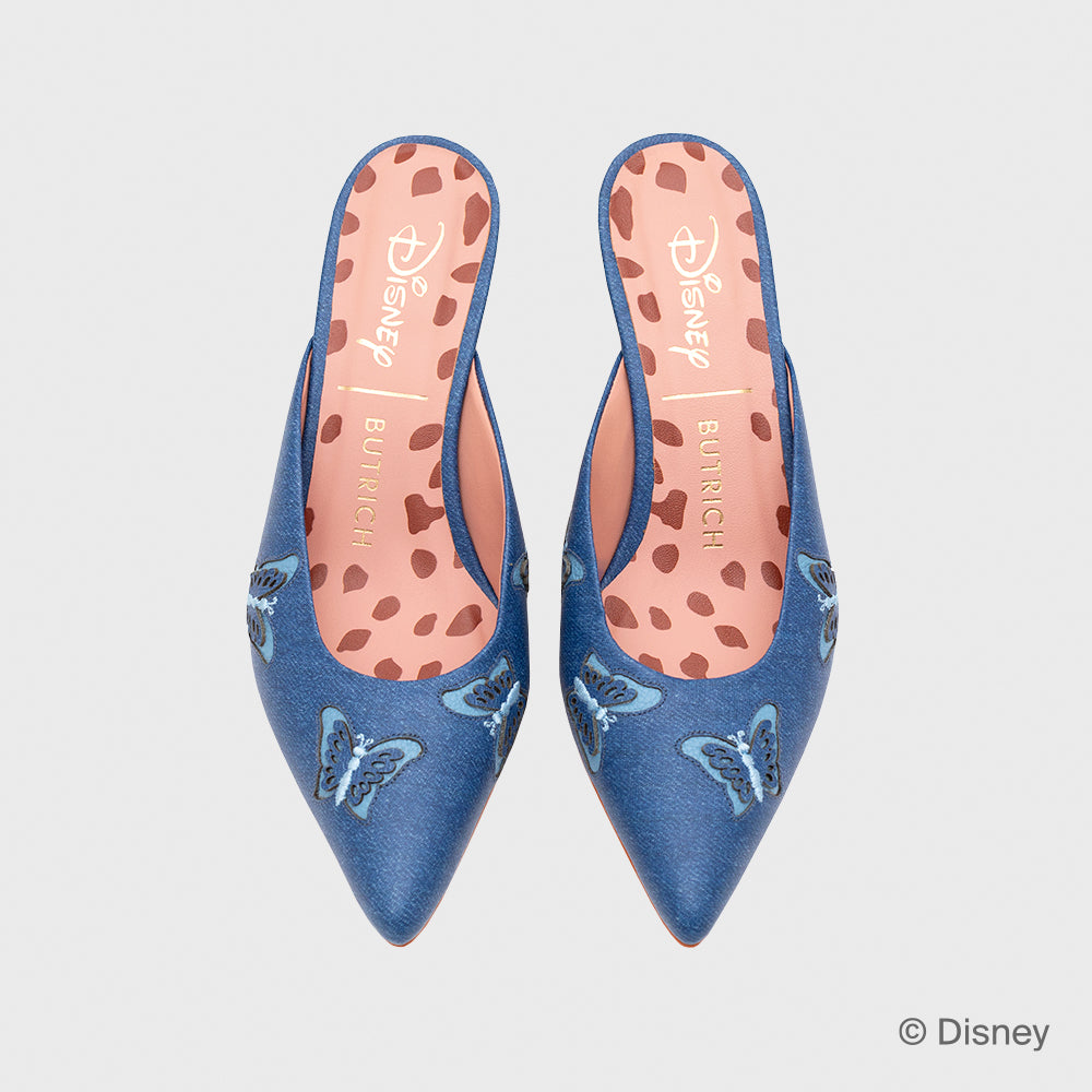 WILDWOOD HEART BUTTERFLIES MIDI CELESTE