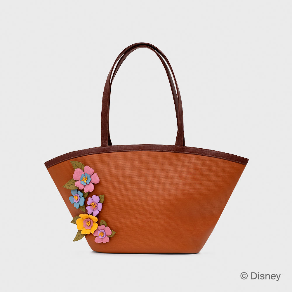 WILDWOOD HEART FLOWERS SUPER TRAPEZE BAG MARRÓN