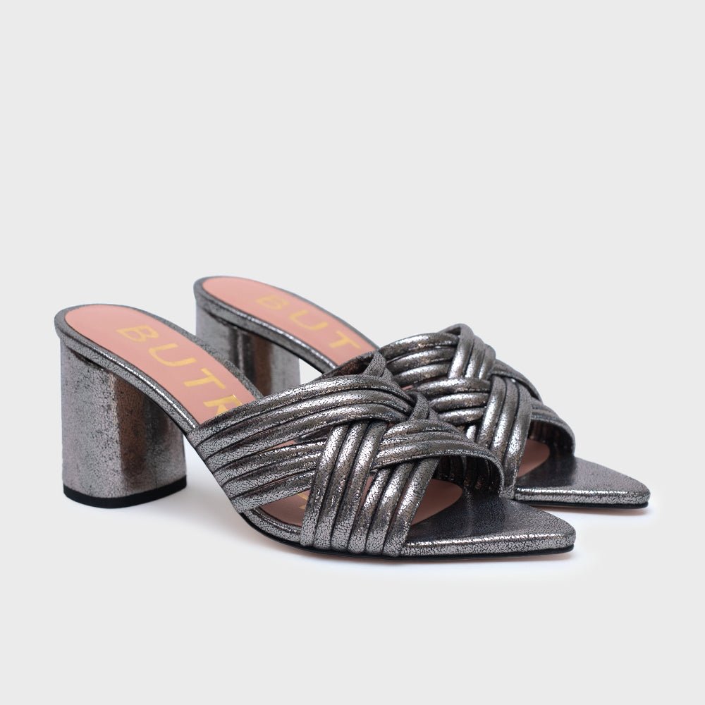 ALESSIA PUMP NEGRO PLATINO - Butrich Perú