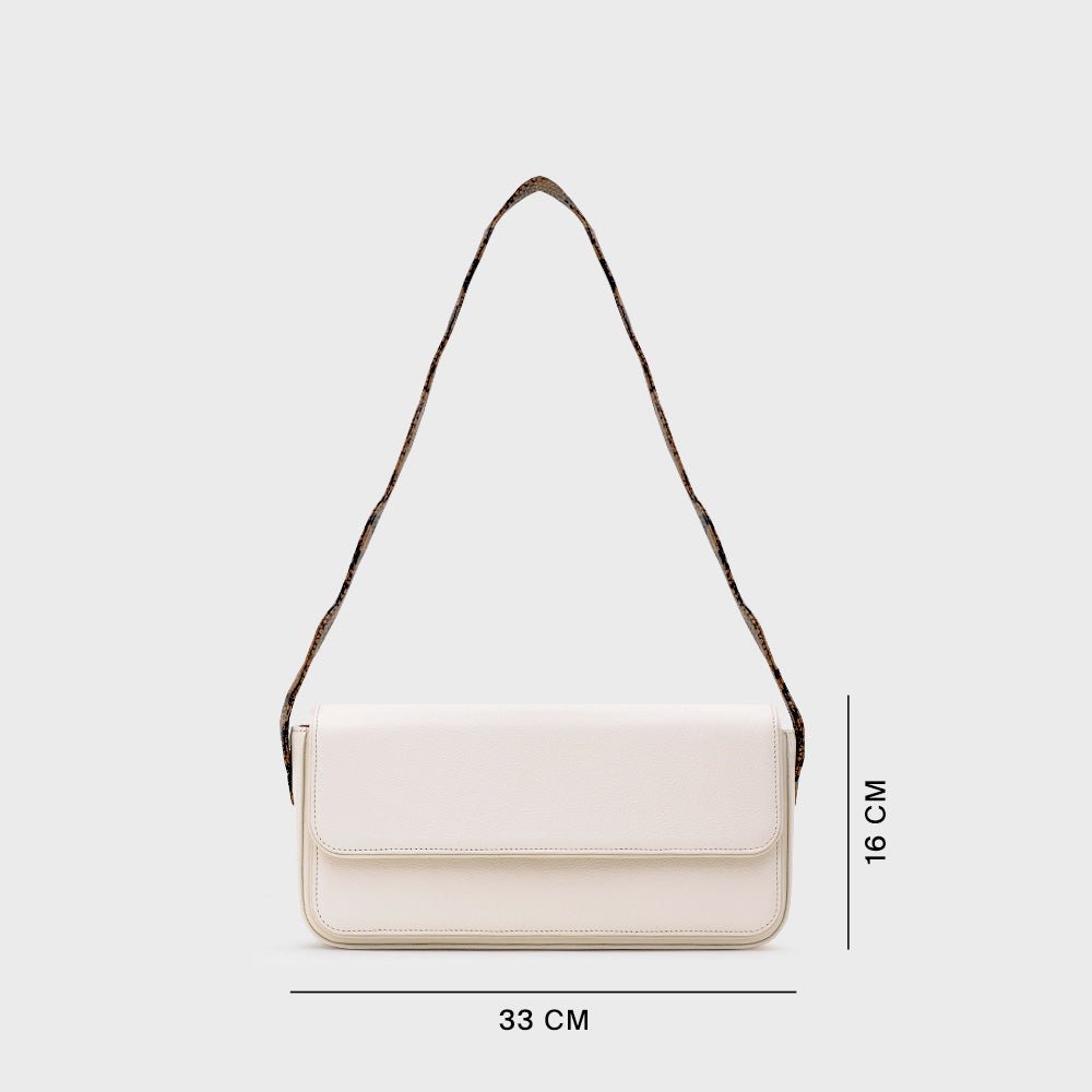 ANACONDA FLAP BAG HUESO - Butrich Perú