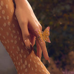 Cargue la imagen en el visor de la galería, ANILLO BUTTERFLY AMARILLO - Butrich Perú