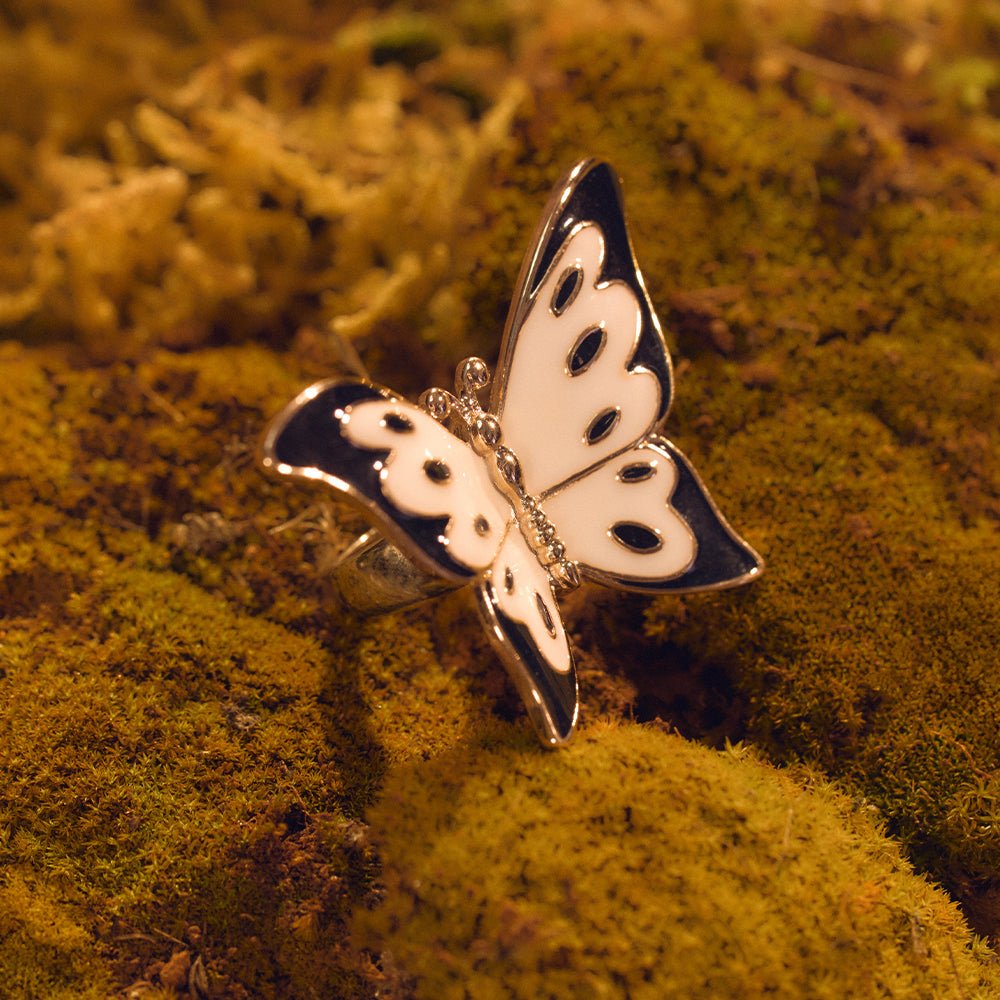 ANILLO BUTTERFLY NEGRO - Butrich Perú
