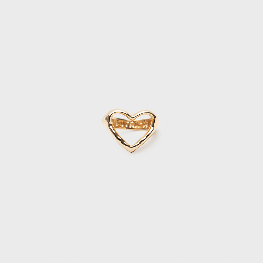 ANILLO CORAZON CORINA DORADO - Butrich Perú
