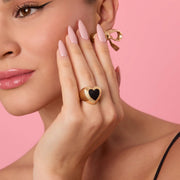 ANILLO CORAZÓN REMEDIOS NEGRO - Butrich Perú