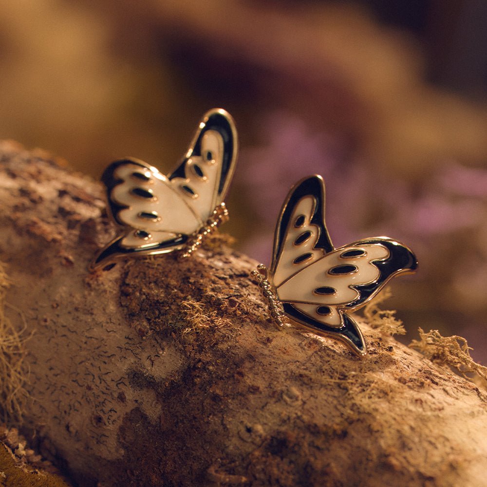 ARETE BUTTERFLIES MAXI NEGRO - Butrich Perú