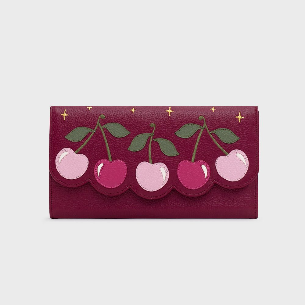 BILLETERA LARGA LUCKY CHERRIES MORA - Butrich Perú
