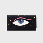 Cargue la imagen en el visor de la galería, BILLETERA LARGA LUCKY EYE NEGRO - Butrich Perú