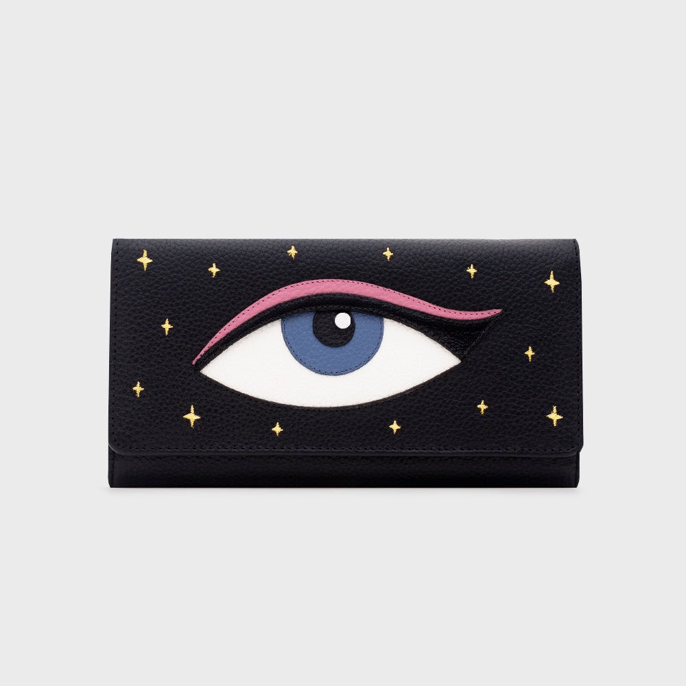 BILLETERA LARGA LUCKY EYE NEGRO - Butrich Perú