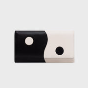 BILLETERA LARGA LUCKY YIN YANG HUESO NEGRO - Butrich Perú