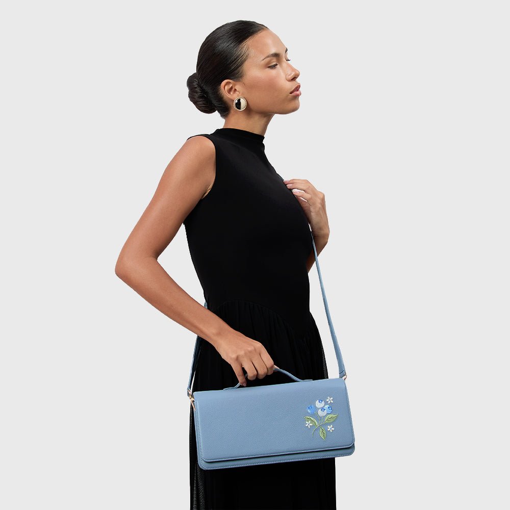 BLUEBERRY SUNDAE RECTANGLE BAG CELESTE - Butrich Perú