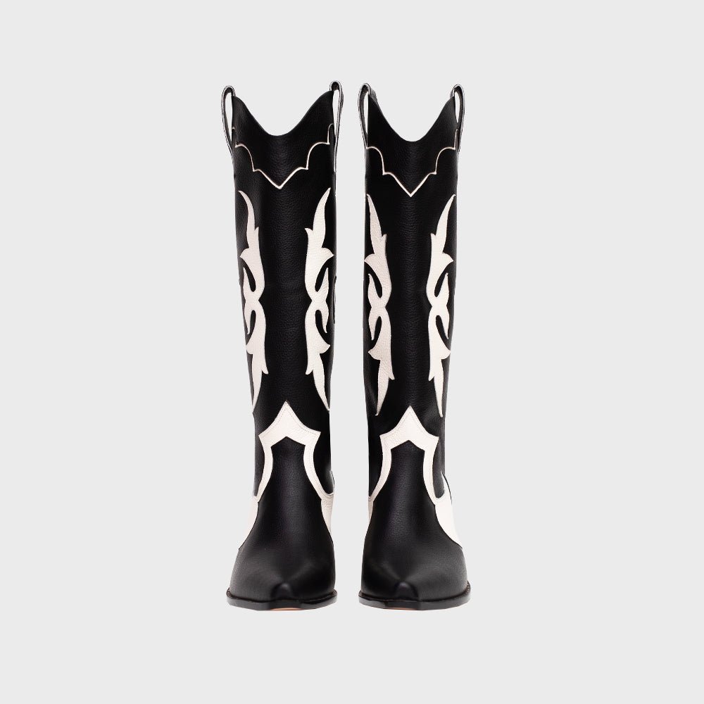 BOTA LUCKY HEARTS HUESO NEGRO - Butrich Perú