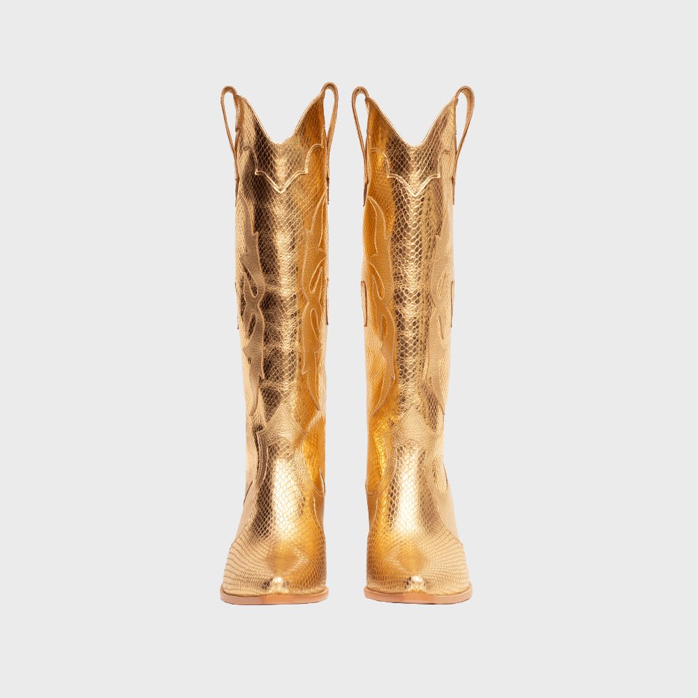 BOTA LUCKY HEARTS ORO - Butrich Perú