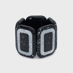 Cargue la imagen en el visor de la galería, BRAZALETE CORDELIA BLANCO NEGRO - Butrich Perú