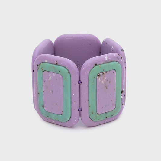 BRAZALETE CORDELIA LILA VERDE AGUA - Butrich Perú