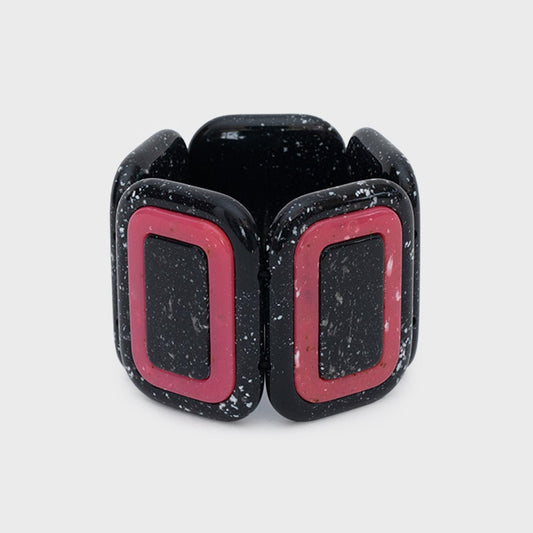 BRAZALETE CORDELIA NEGRO ROSA - Butrich Perú