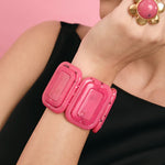 Cargue la imagen en el visor de la galería, BRAZALETE CORDELIA ROSA OSCURO - Butrich Perú