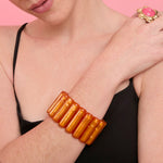 Cargue la imagen en el visor de la galería, BRAZALETE SERAFINA NARANJA - Butrich Perú