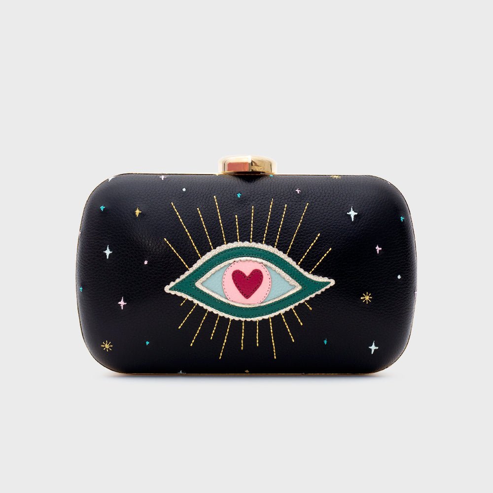 CLUTCH PILLBOX SHAZAM NEGRO - Butrich Perú