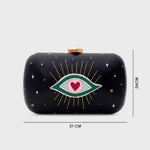 Cargue la imagen en el visor de la galería, CLUTCH PILLBOX SHAZAM NEGRO - Butrich Perú