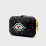Cargue la imagen en el visor de la galería, CLUTCH PILLBOX SHAZAM NEGRO - Butrich Perú