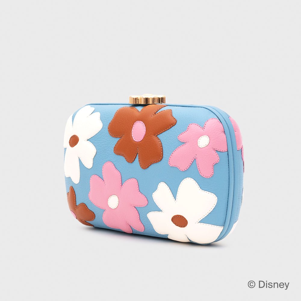 CLUTCH WILDWOOD HEART FLOWERS CELESTE - Butrich Perú
