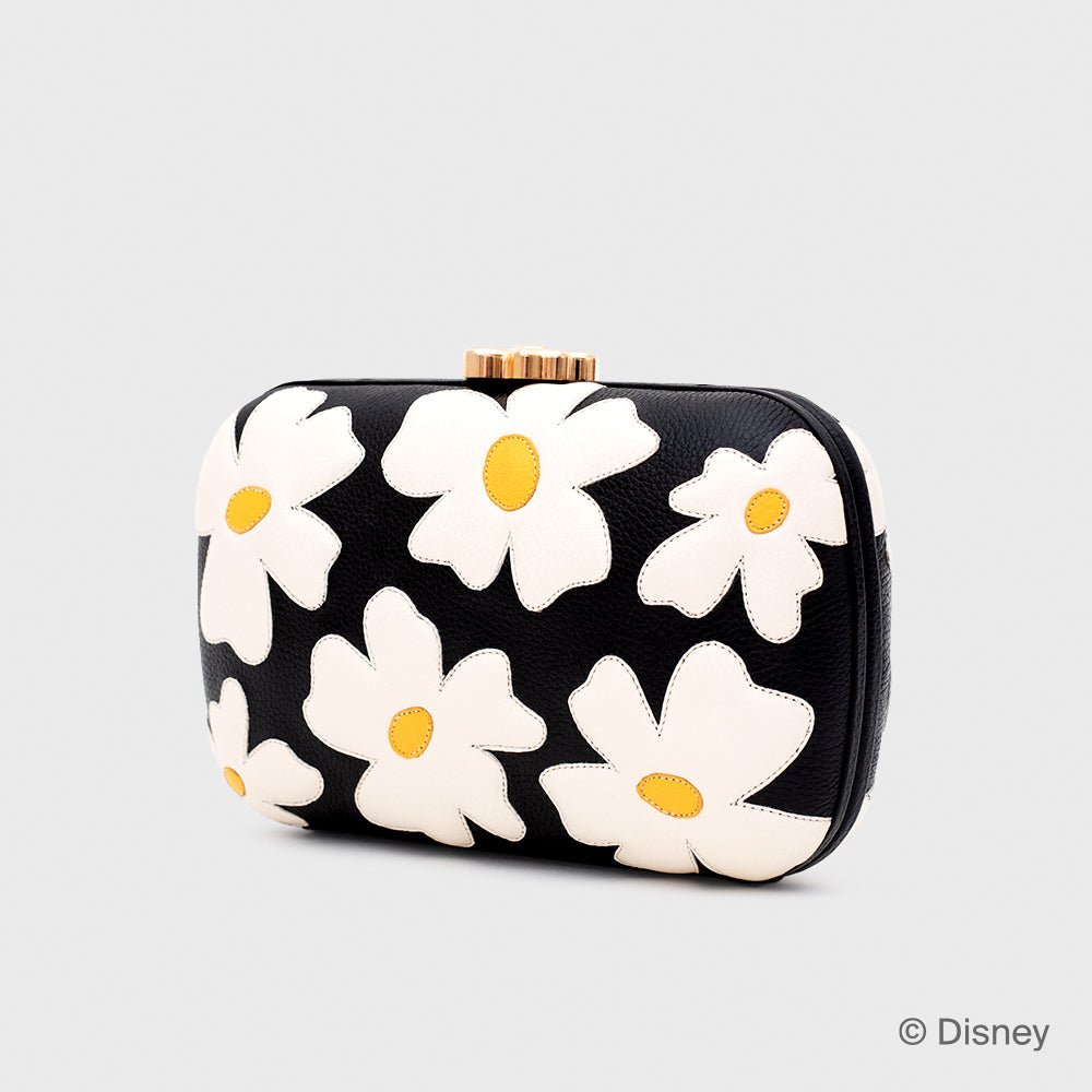 CLUTCH WILDWOOD HEART FLOWERS NEGRO HUESO - Butrich Perú