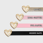 Cargue la imagen en el visor de la galería, CORREA CORAZÓN PERLAS DORADO - Butrich Perú
