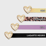 Cargue la imagen en el visor de la galería, CORREA CORAZÓN PERLAS DORADO - Butrich Perú