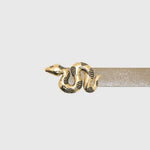 Cargue la imagen en el visor de la galería, CORREA SERPIENTE DORADO - Butrich Perú