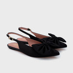 Cargue la imagen en el visor de la galería, FEDERICA FLAT SLINGBACK NEGRO - Butrich Perú