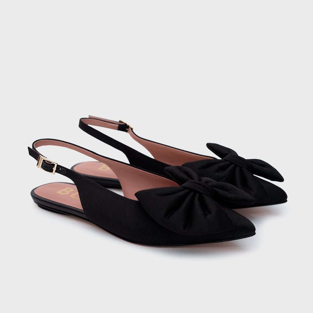 FEDERICA FLAT SLINGBACK NEGRO - Butrich Perú