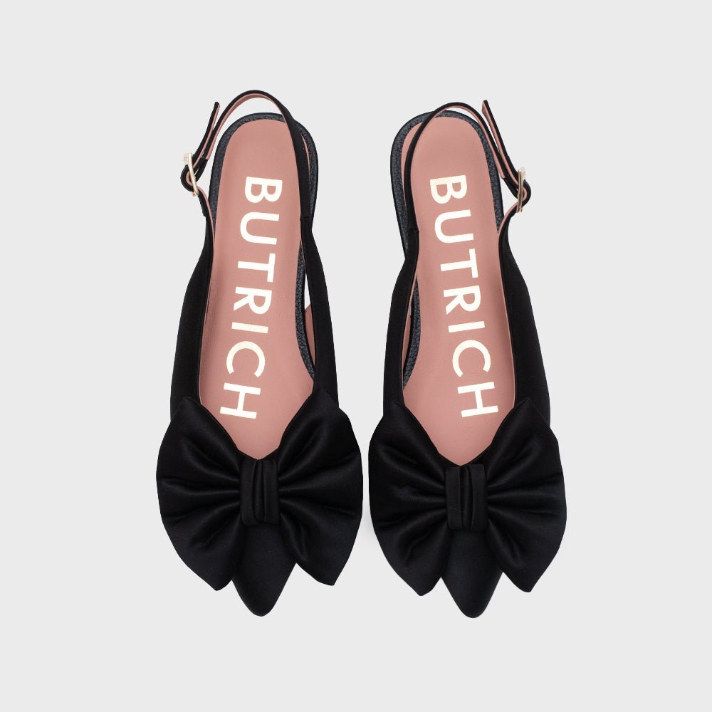 FEDERICA FLAT SLINGBACK NEGRO - Butrich Perú