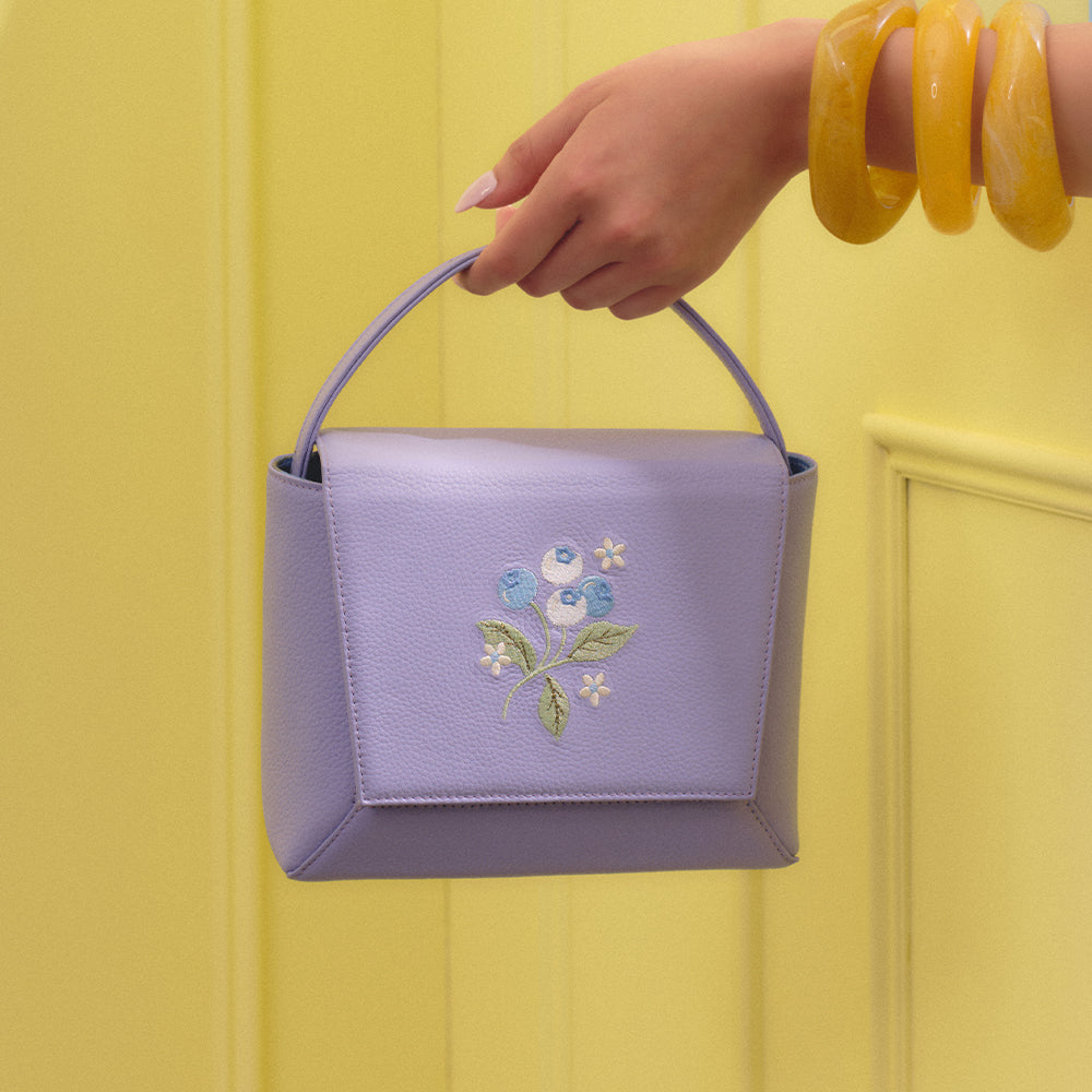 FLAP HANDBAG BLUEBERRY SUNDAE LAVANDA