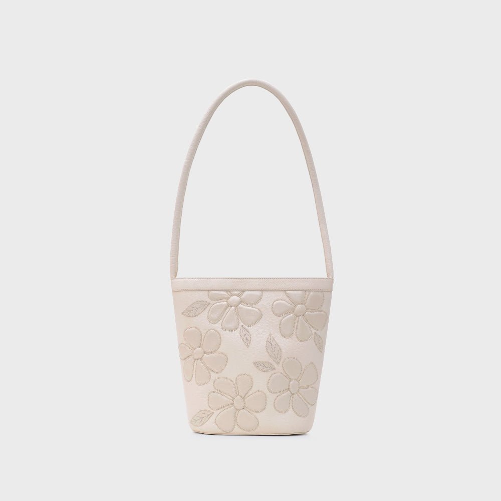 JANIA BUCKET BAG HUESO - Butrich Perú
