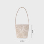 Cargue la imagen en el visor de la galería, JANIA BUCKET BAG HUESO - Butrich Perú