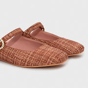 KENZA MULE FLAT OCRE - Butrich Perú
