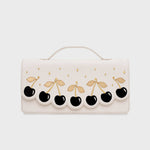 Cargue la imagen en el visor de la galería, LUCKY CHERRIES RECTANGLE BAG HUESO - Butrich Perú